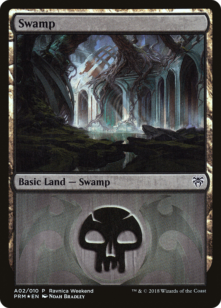 Swamp (LARP-A02) - GRN Ravnica Weekend Foil