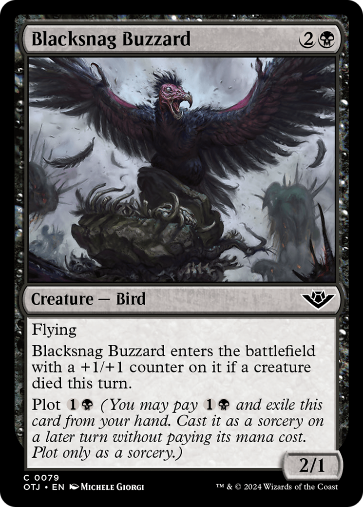 Blacksnag Buzzard (OTJ-079) - Outlaws of Thunder Junction