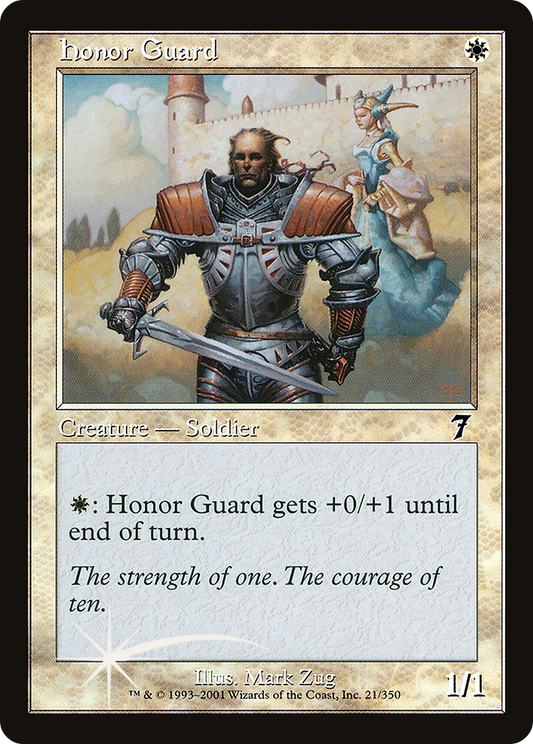 Honor Guard (7ED-21★) - Seventh Edition Foil