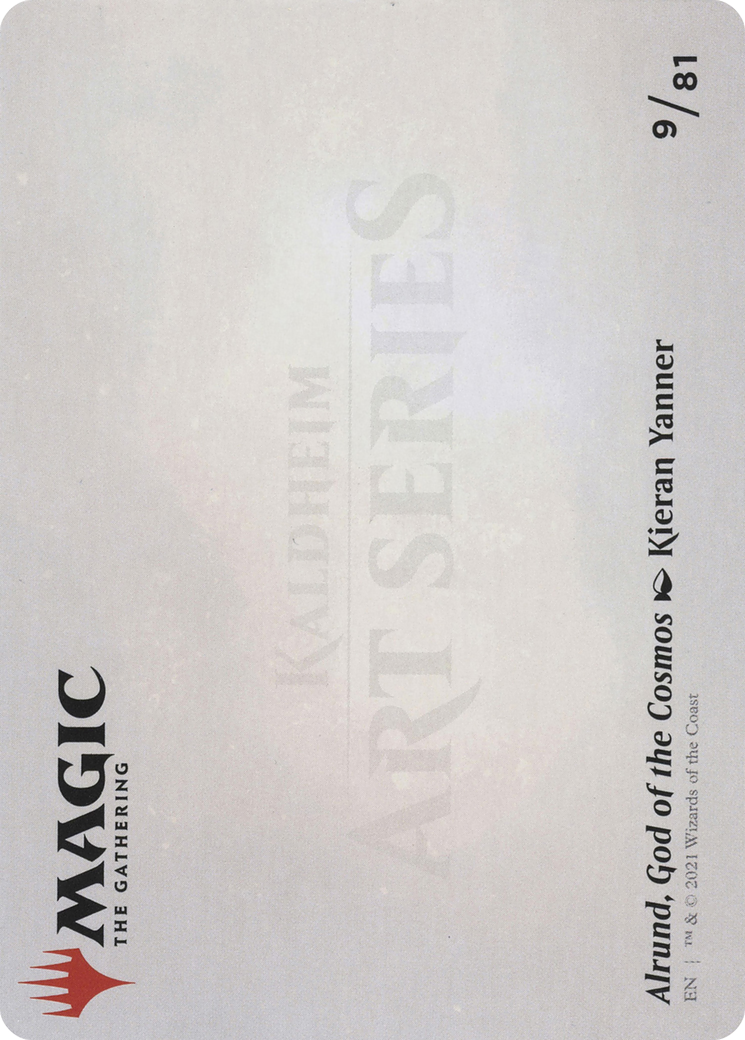 Alrund, God of the Cosmos // Alrund, God of the Cosmos (AKHM-009) - Kaldheim Art Series (Borderless) Foil