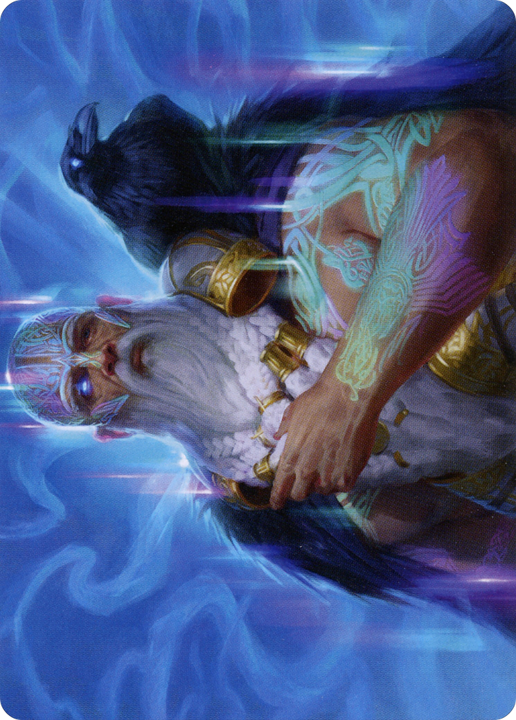 Alrund, God of the Cosmos // Alrund, God of the Cosmos (AKHM-009) - Kaldheim Art Series (Borderless)