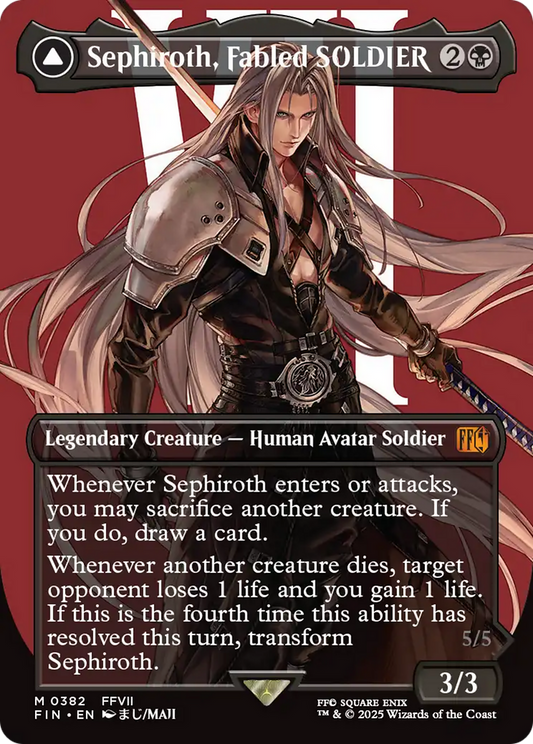 Sephiroth, Fabled SOLDIER (Borderless) (0382) (FIN-382) - FINAL FANTASY