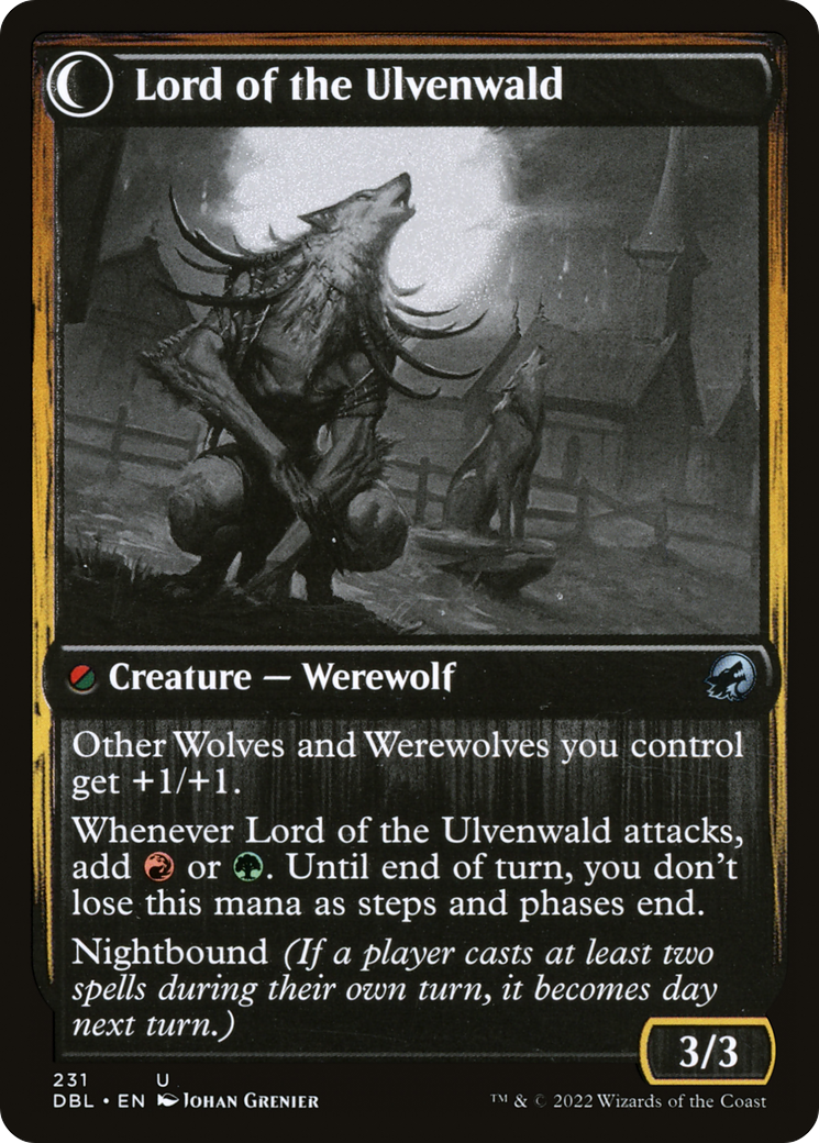Kessig Naturalist // Lord of the Ulvenwald (DBL-231) - Innistrad: Double Feature: (Double Faced Transform)