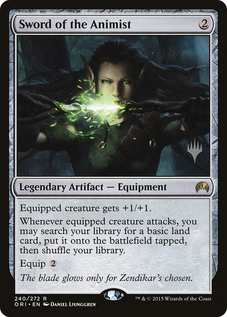 Sword of the Animist (PPTHB-240P) - Magic Origins Promos Foil