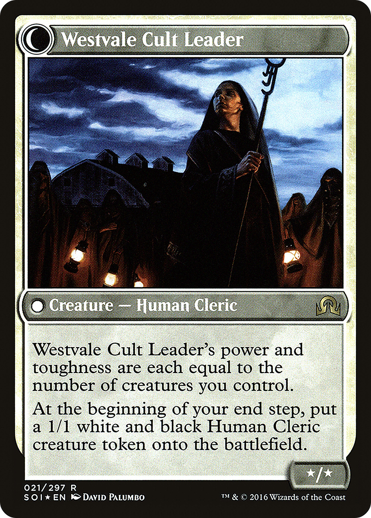 Hanweir Militia Captain // Westvale Cult Leader (PRE-21S) - Shadows over Innistrad Promos: (Double Faced Transform) Foil