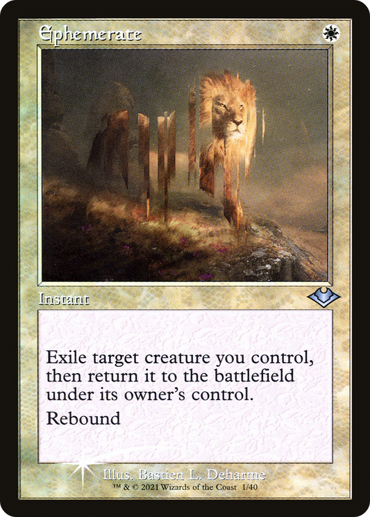 Ephemerate (MH1-001) - Modern Horizons 1 Timeshifts Etched Foil
