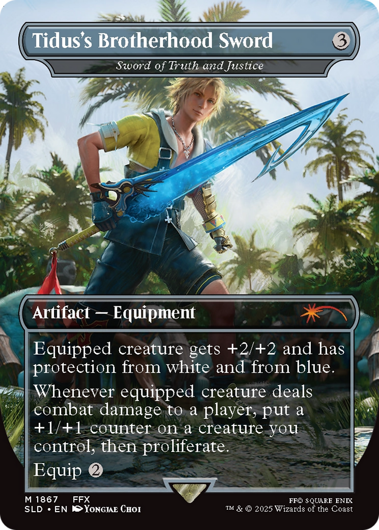Tidus's Brotherhood Sword - Sword of Truth and Justice (SLD-1867) - Secret Lair Drop Series