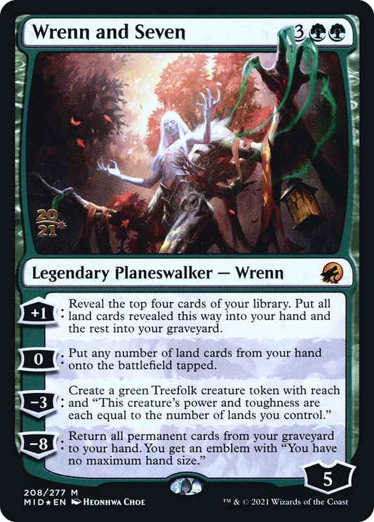 Wrenn and Seven (PRE-208S) - Innistrad: Midnight Hunt Promos Foil