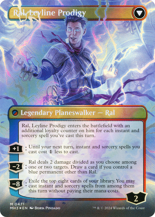 Ral, Monsoon Mage // Ral, Leyline Prodigy (MH3-471) - Modern Horizons 3 (Borderless) Foil