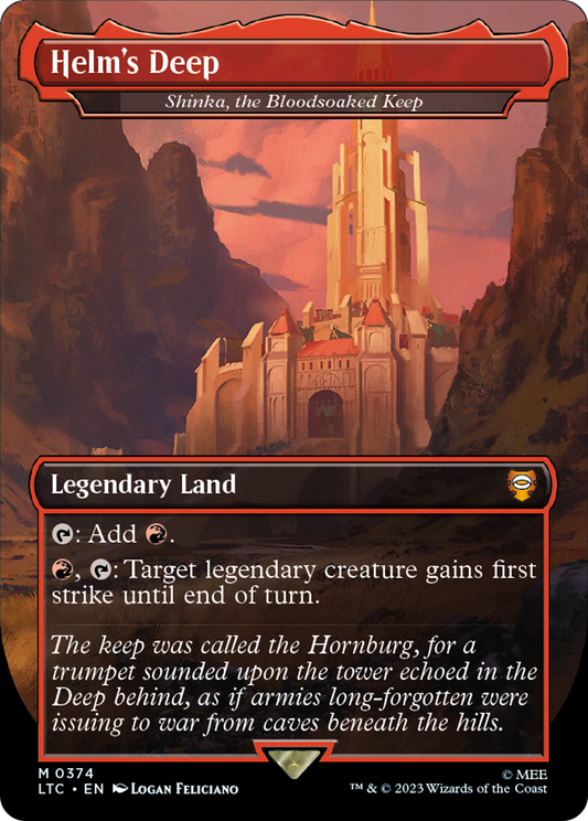 Shinka, the Bloodsoaked Keep (LTC-374) - Tales of Middle-earth Commander / Helm's Deep (Borderless)