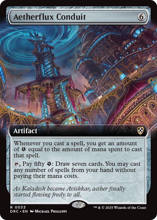 Aetherflux Conduit (DRC-033) - Commander: Aetherdrift: (Extended Art) Foil