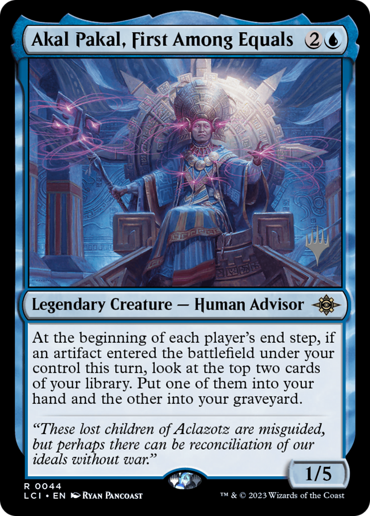 Akal Pakal, First Among Equals (PPLCI-44P) - The Lost Caverns of Ixalan Promos