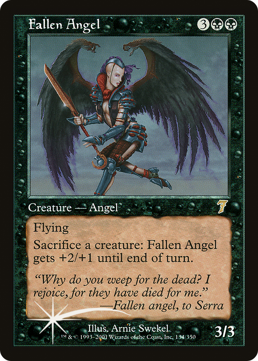 Fallen Angel (7ED-134★) - Seventh Edition Foil
