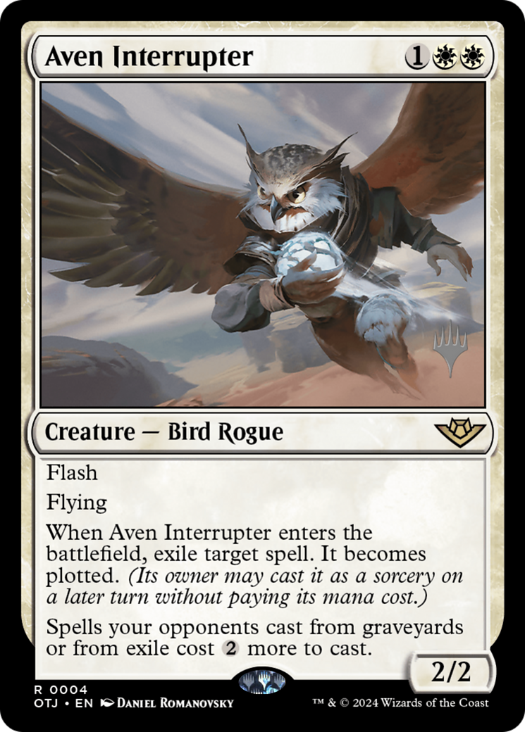 Aven Interrupter (PPOTJ-04P) - Outlaws of Thunder Junction Promos Foil