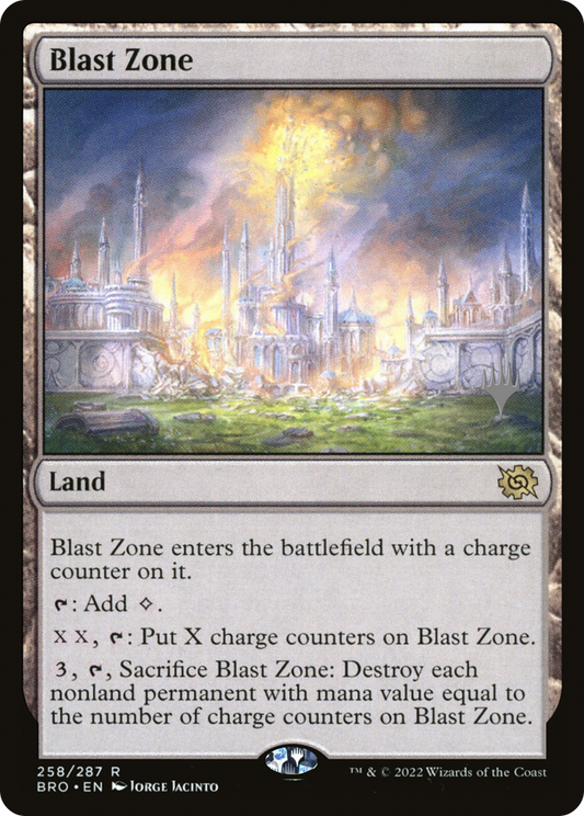 Blast Zone (PPBRO-258P) - The Brothers' War Promos Foil
