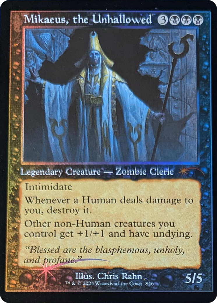 Mikaeus, the Unhallowed (Retro Frame) (SLD-846) - Secret Lair Drop Series Foil