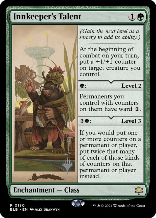 Innkeeper's Talent (PPBLB-180P) - Bloomburrow Promos Foil