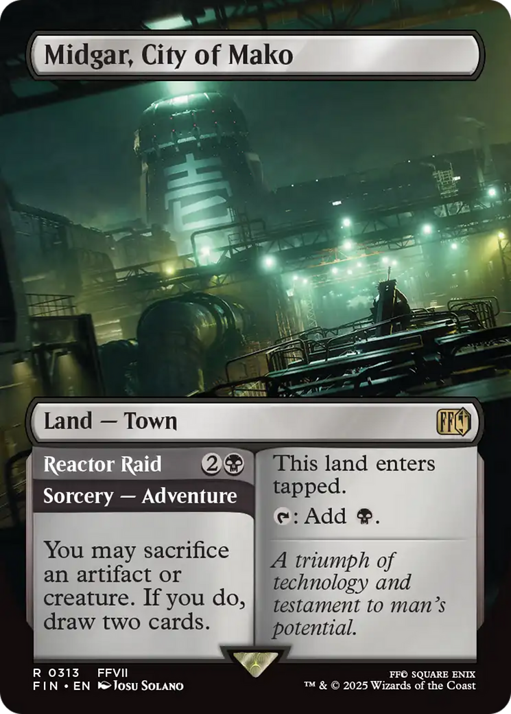 Midgar, City of Mako (Borderless) (FIN-313) - FINAL FANTASY (Borderless) Foil