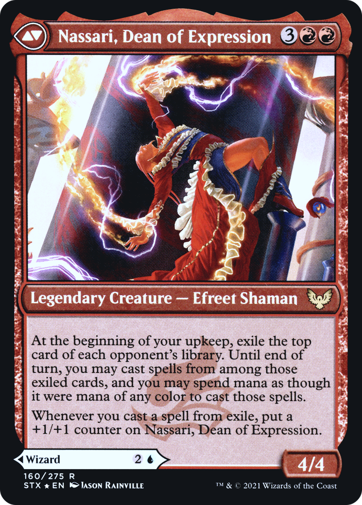 Uvilda, Dean of Perfection // Nassari, Dean of Expression (PRE-160S) - Strixhaven: School of Mages Promos Foil