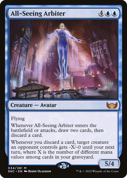 All-Seeing Arbiter (PPSNC-34P) - Streets of New Capenna Promos Foil