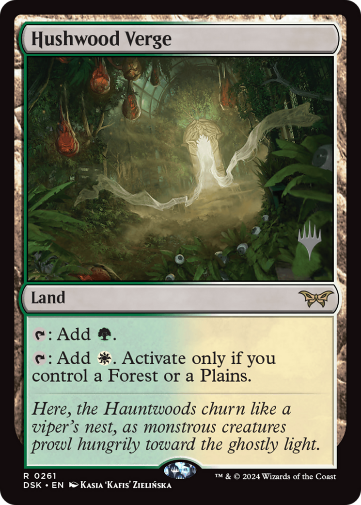 Hushwood Verge (PPDSK-261P) - Duskmourn: House of Horror Promos Foil