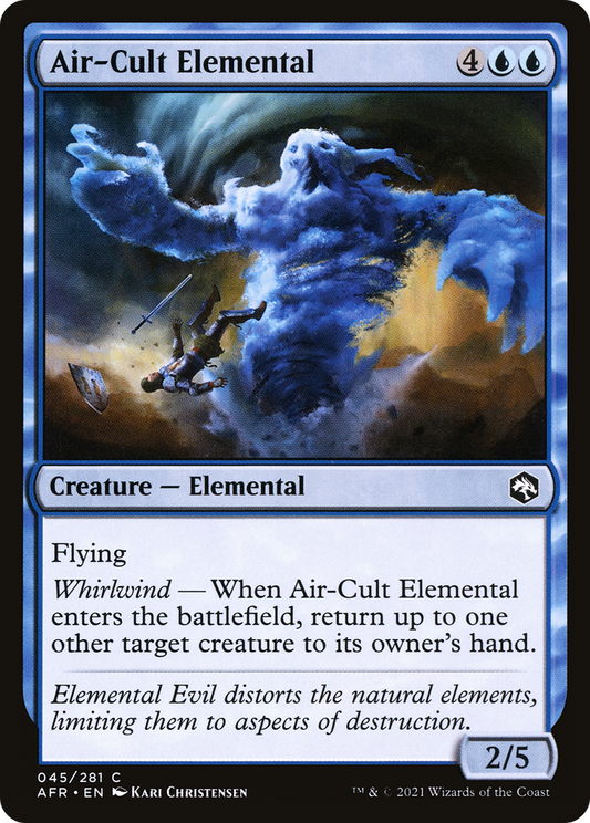 Air-Cult Elemental (AFR-045) - Adventures in the Forgotten Realms Foil