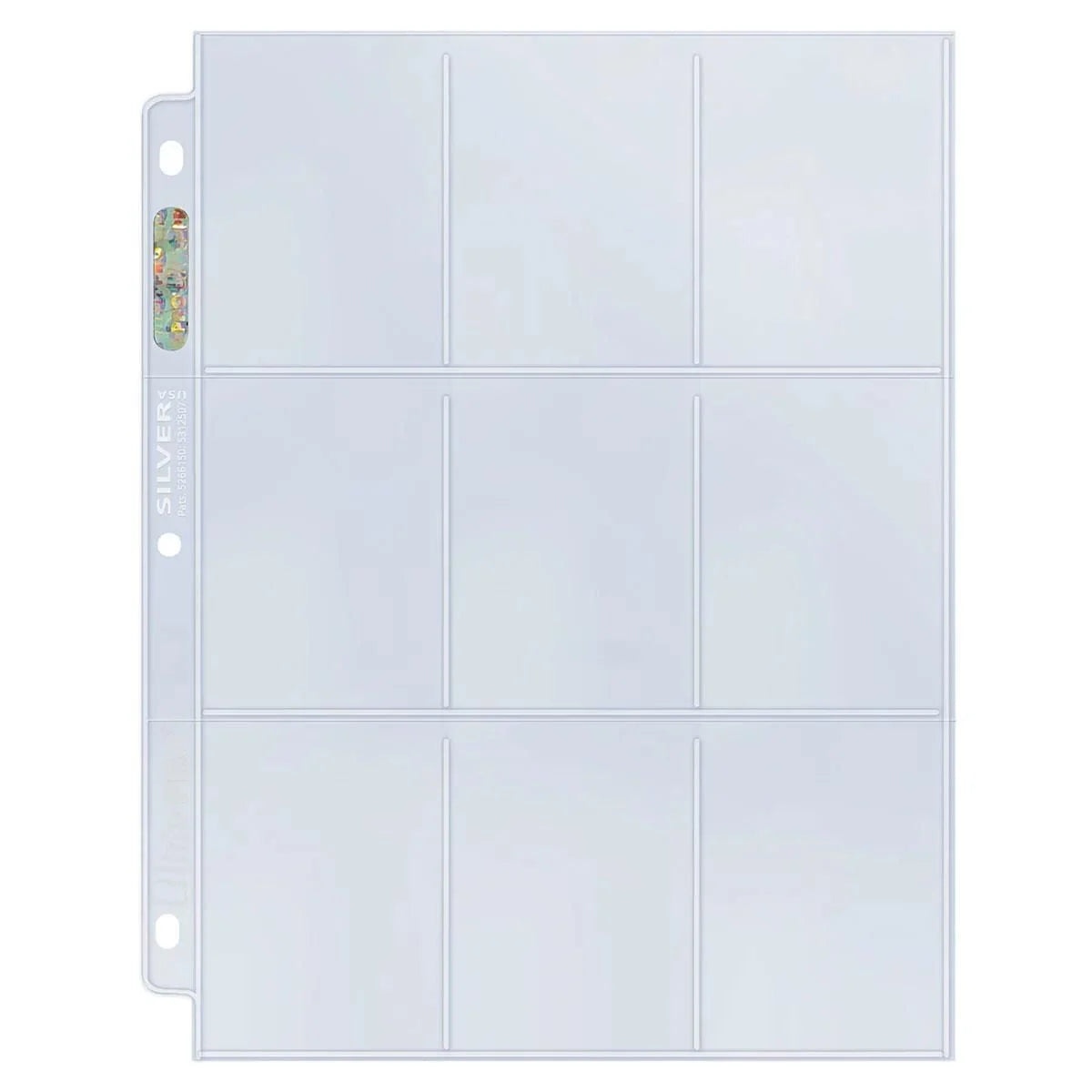 UP PAGE 9 POCKETS SILVER SERIES - INDIVIDUAL SHEETS