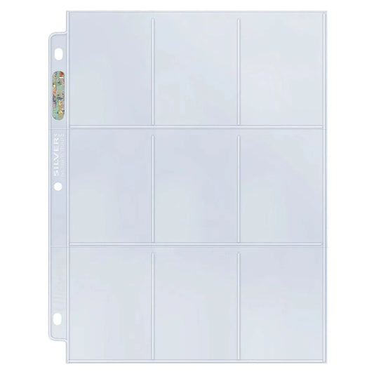 UP PAGE 9 POCKETS SILVER SERIES - INDIVIDUAL SHEETS
