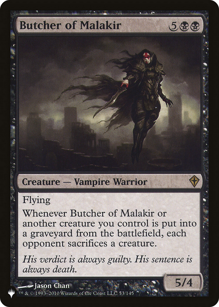 Butcher of Malakir (LIST-WWK-53) - The List