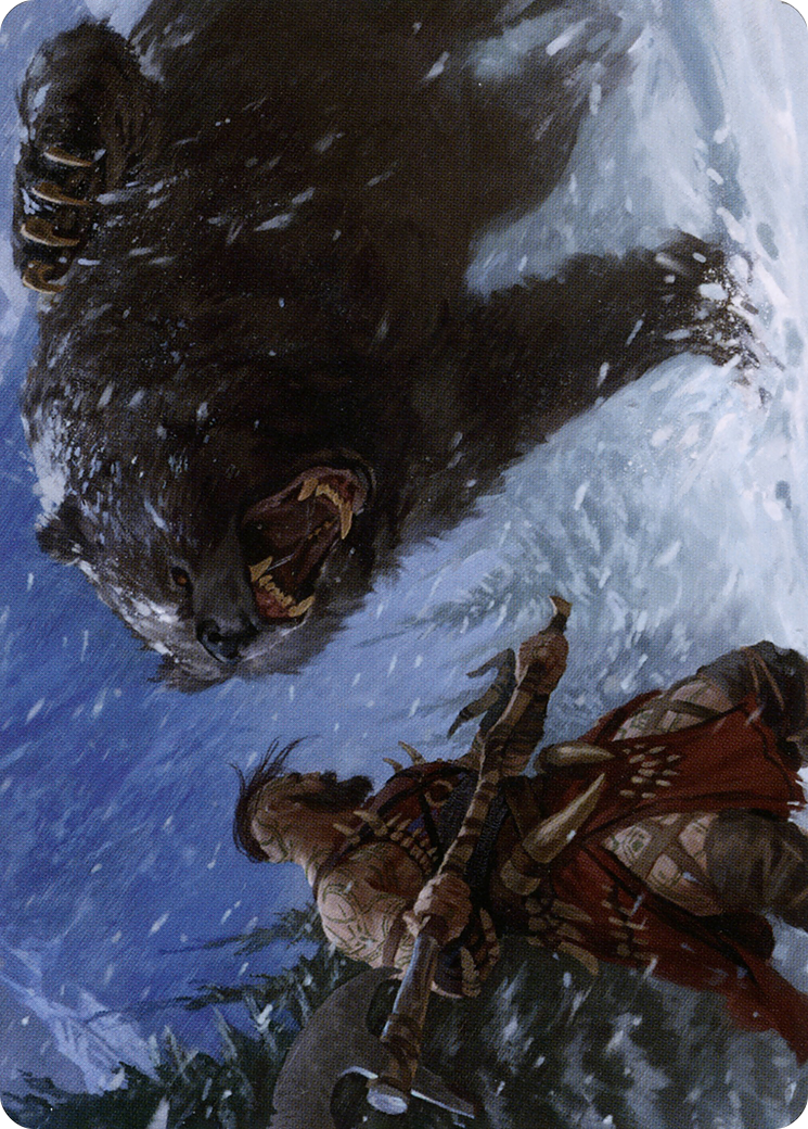 Blizzard Brawl // Blizzard Brawl (AKHM-041) - Kaldheim Art Series (Borderless) Foil