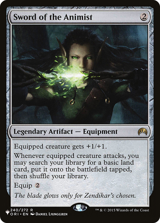 Sword of the Animist (LIST-ORI-240) - The List