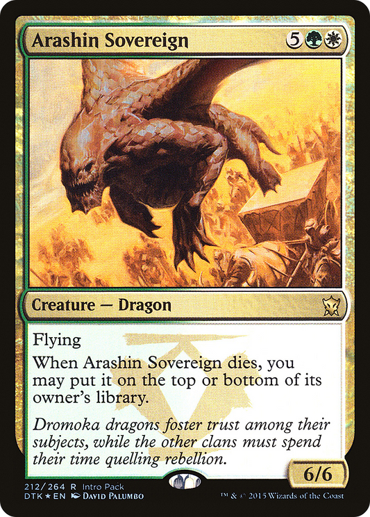 Arashin Sovereign (UMP-212) - Dragons of Tarkir Promos Foil