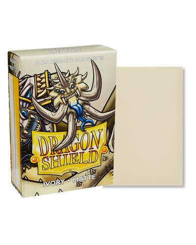 DRAGON SHIELD SLEEVES JAPANESE MATTE IVORY 60CT