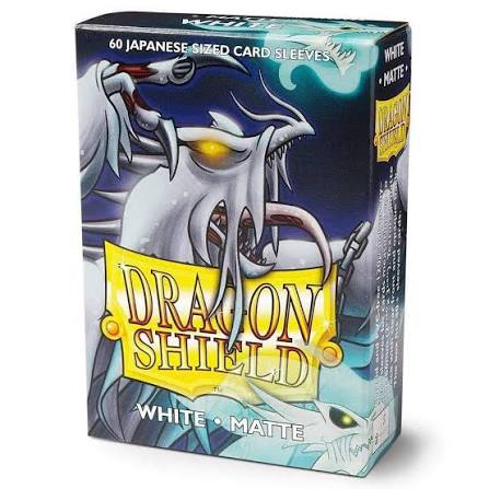 DRAGON SHIELD SLEEVES JAPANESE MATTE WHITE 60CT