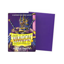 DRAGON SHIELD SLEEVES JAPANESE MATTE PURPLE 60CT