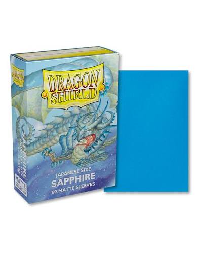 DRAGON SHIELD SLEEVES JAPANESE MATTE SAPPHIRE 60CT