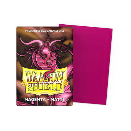 DRAGON SHIELD SLEEVES JAPANESE MATTE MAGENTA 60CT