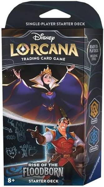 Disney Lorcana: Rise of the Floodborn - Starter Deck - Amber & Sapphire