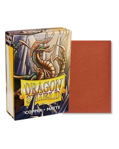 DRAGON SHIELD SLEEVES JAPANESE MATTE COPPER 60CT