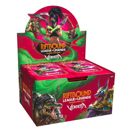 RIFTBOUND LEAGUE OF LEGENDS TCG VENDETTA BOOSTER DISPLAY