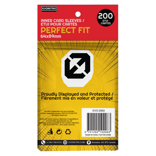 EVORETRO Perfect Fit Sleeves Inner Card Protector 200ct