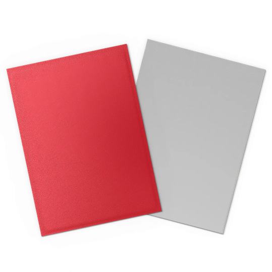 DRAGON SHIELD SLEEVES DUAL MATTE CRIMSON AND SILVER 100CT