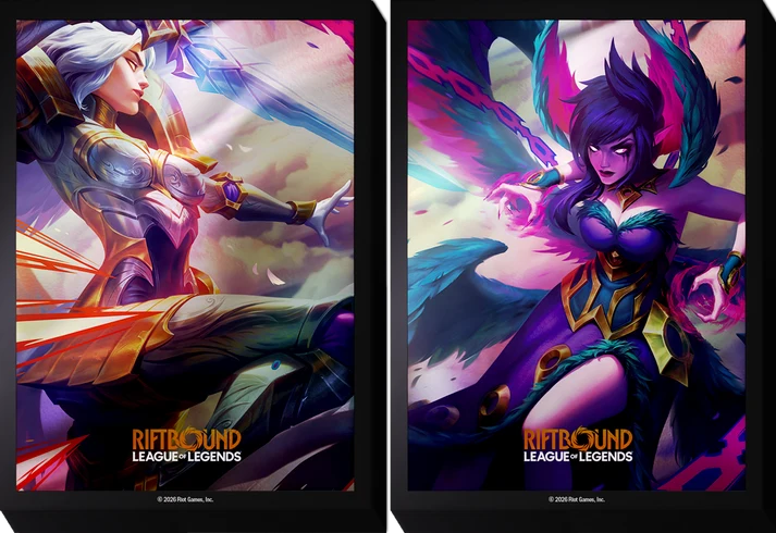 Riftbound - League of Legends - TCG Vendetta Art Sleeves - Kayle VS Morgana 100ct