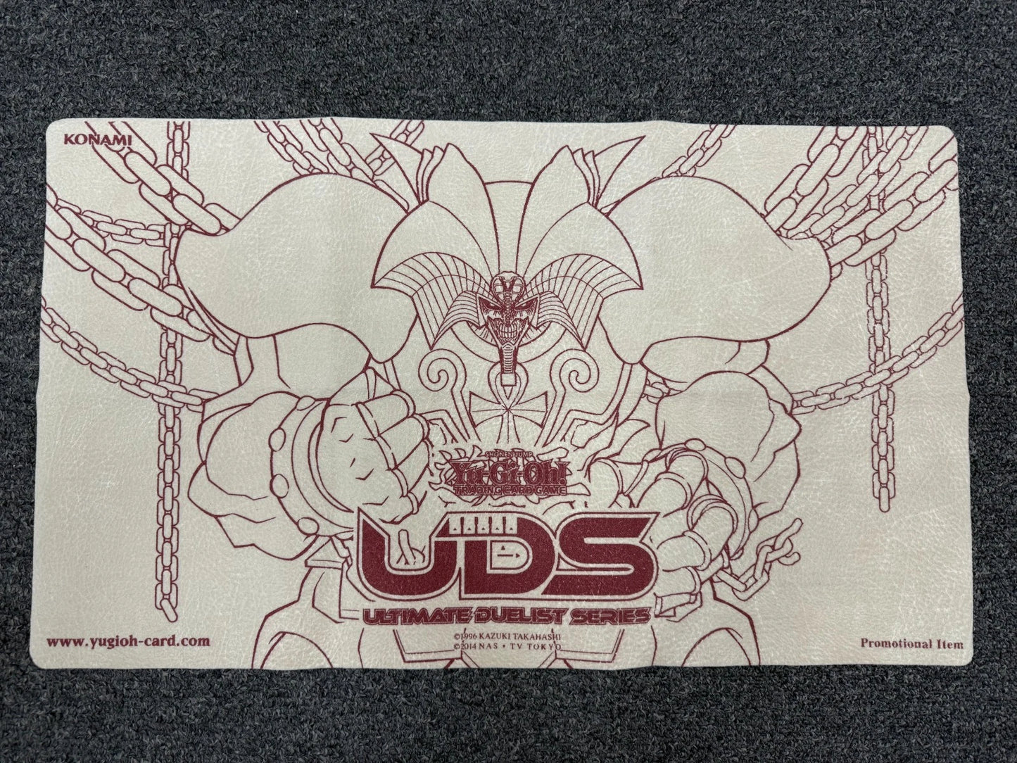Yu-Gi-Oh! Yugioh UDS Exodia the Forbidden One Top Cut Mat - Beige & Maroon