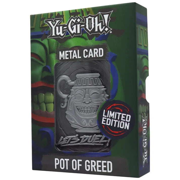 Yu-Gi-Oh! LIMITED EDITION POT OF GREED METAL CARD